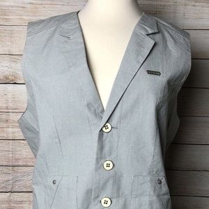 G by Guess Men's Medium Grey Vest